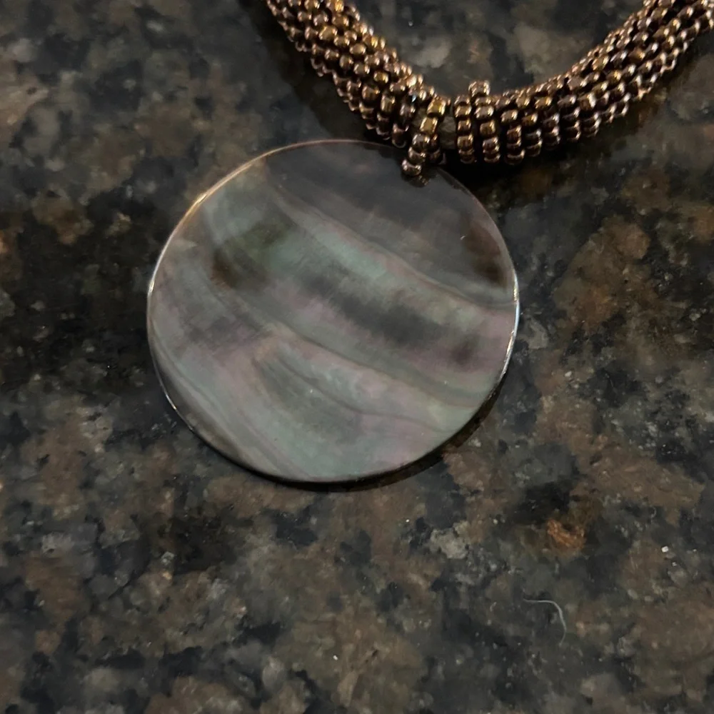 Lia Sophia Multi-Strand Necklace with Shell Pendant